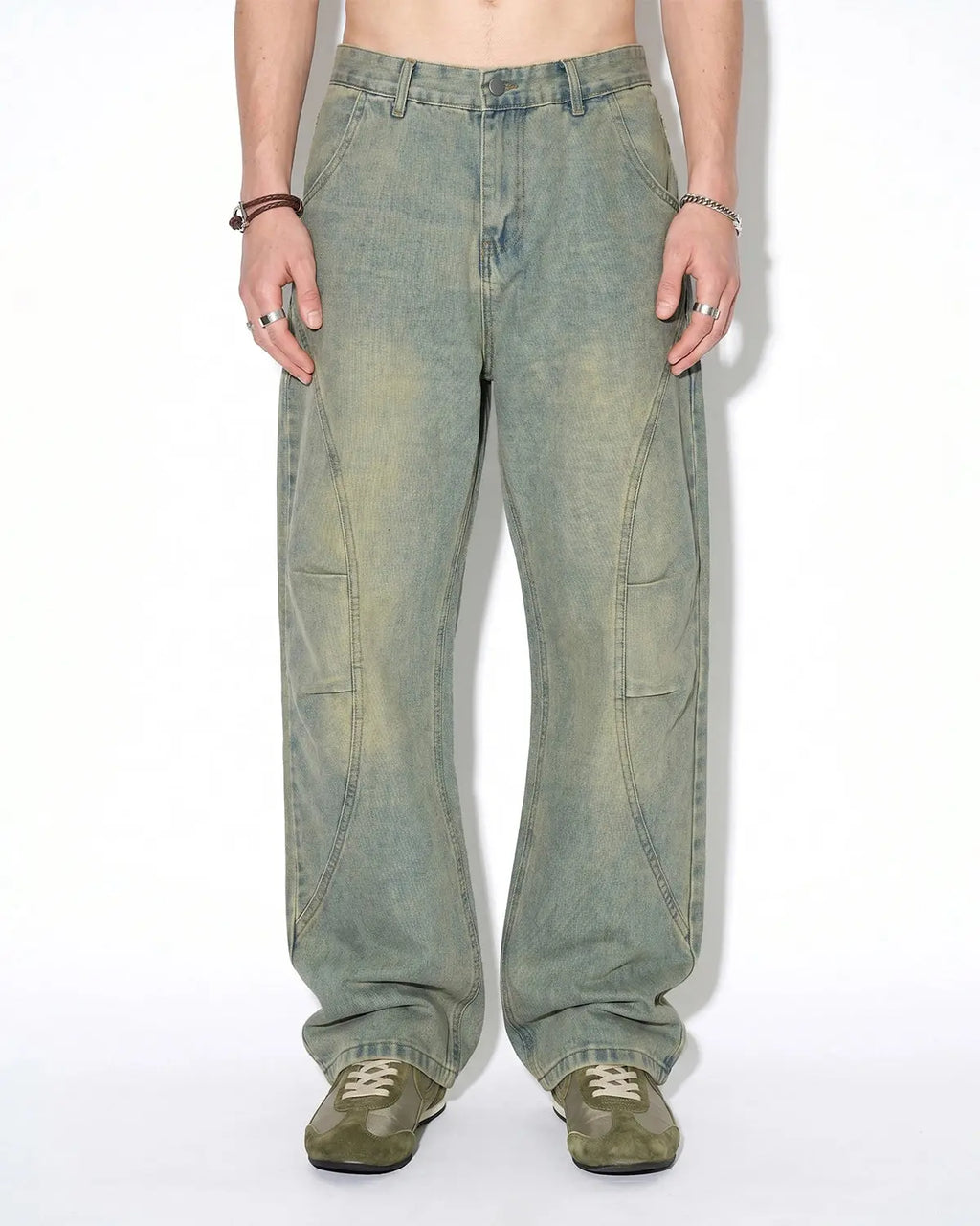 Vintage Washed Baggy Jeans | Flation Streetwear