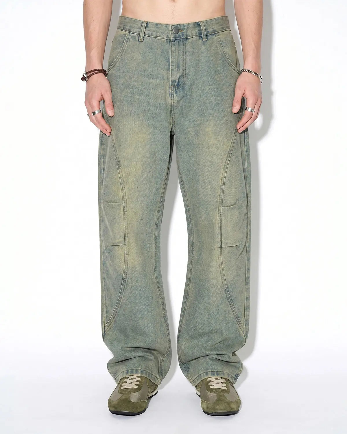 Vintage Washed Baggy Jeans | Flation Streetwear