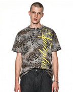 Leopard Script Henley Baby Tees | Flation Streetwear