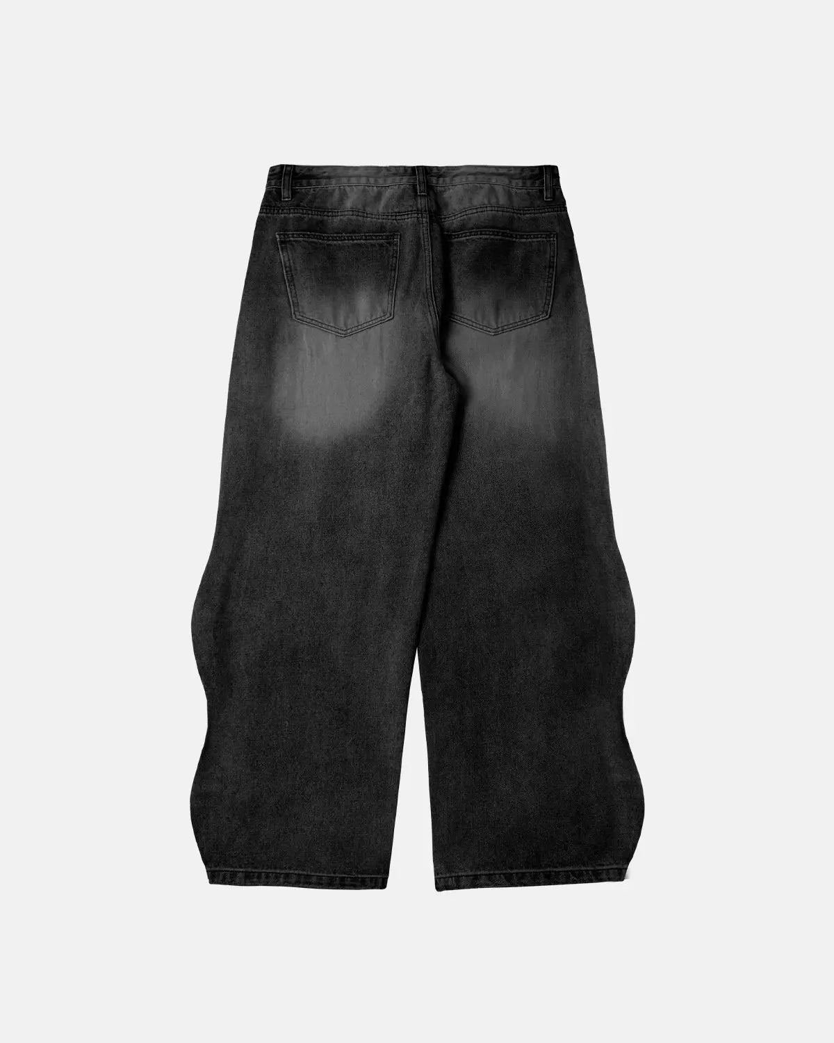 Flation Brand Washed Baggy Denim Pants