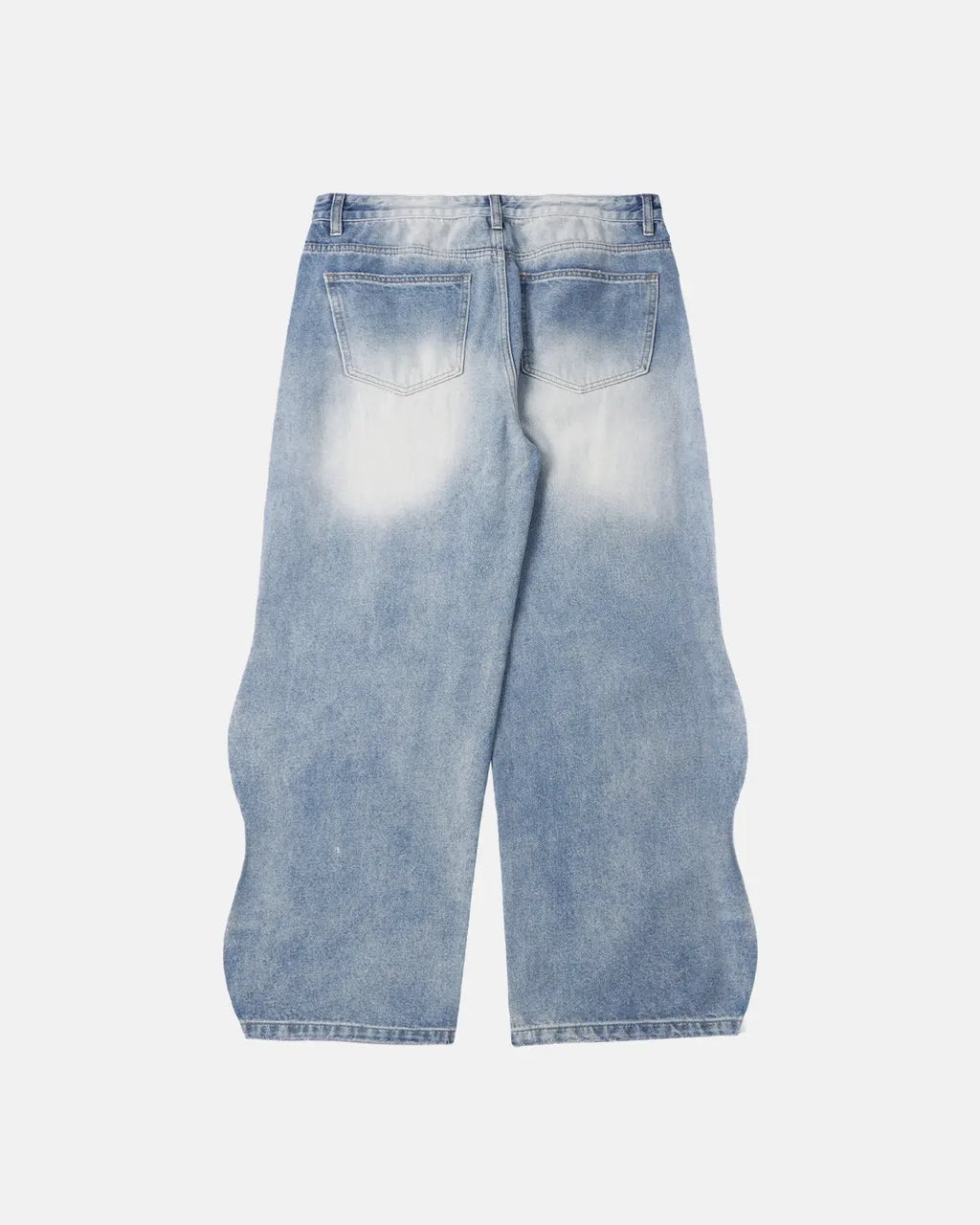 Flation Brand Washed Baggy Denim Pants