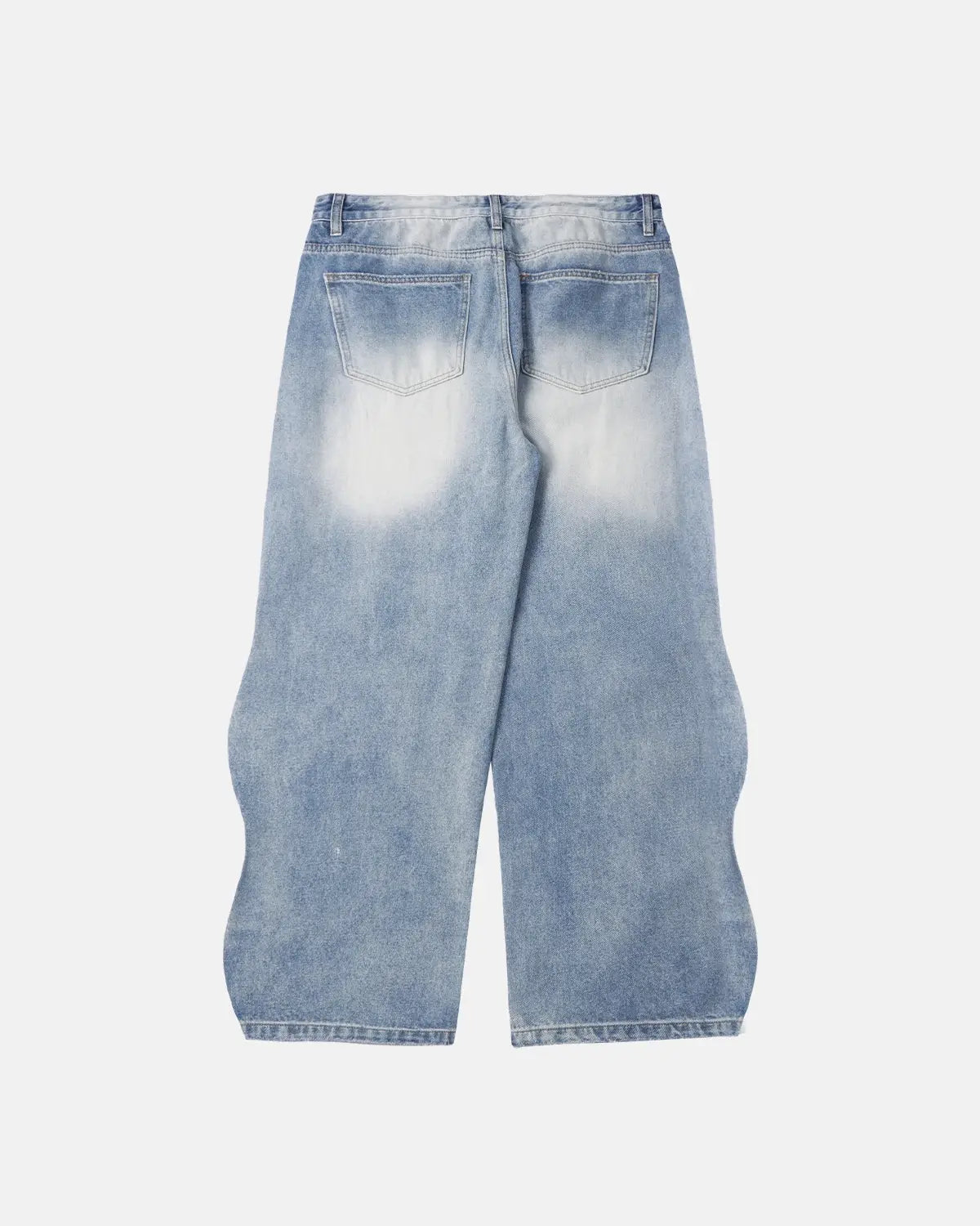 Flation Brand Washed Baggy Denim Pants