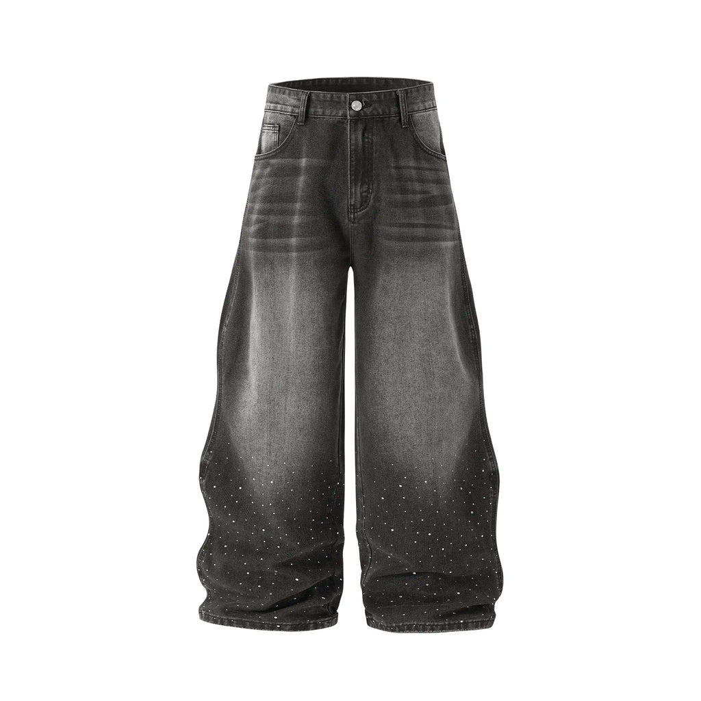 Flation Brand Washed Baggy Denim Pants