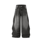 Flation Brand Washed Baggy Denim Pants