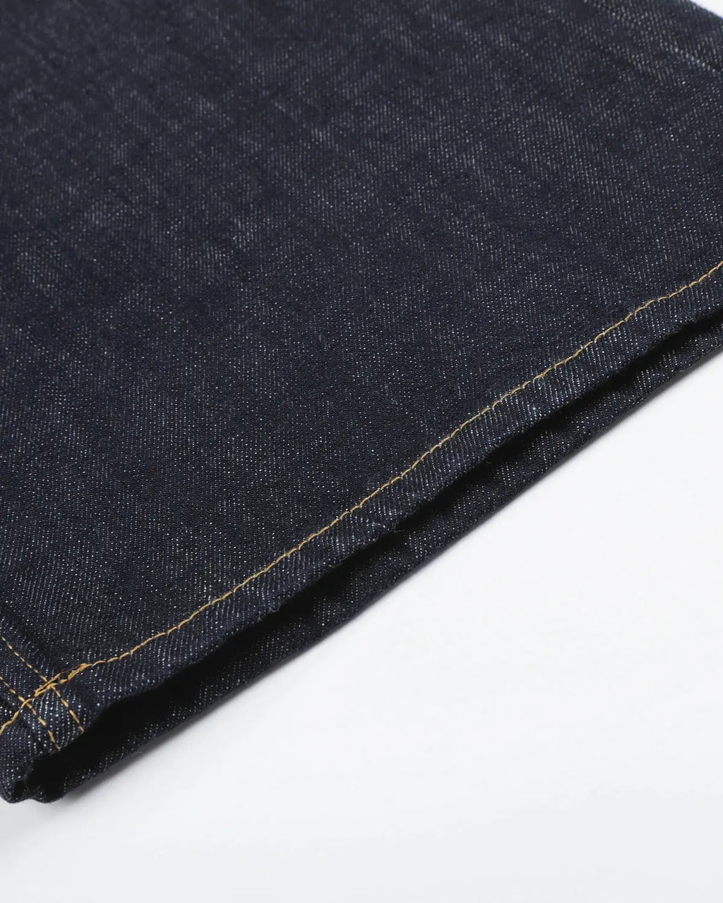 Button Detail Raw Wide-Leg Jeans | Flation Streetwear
