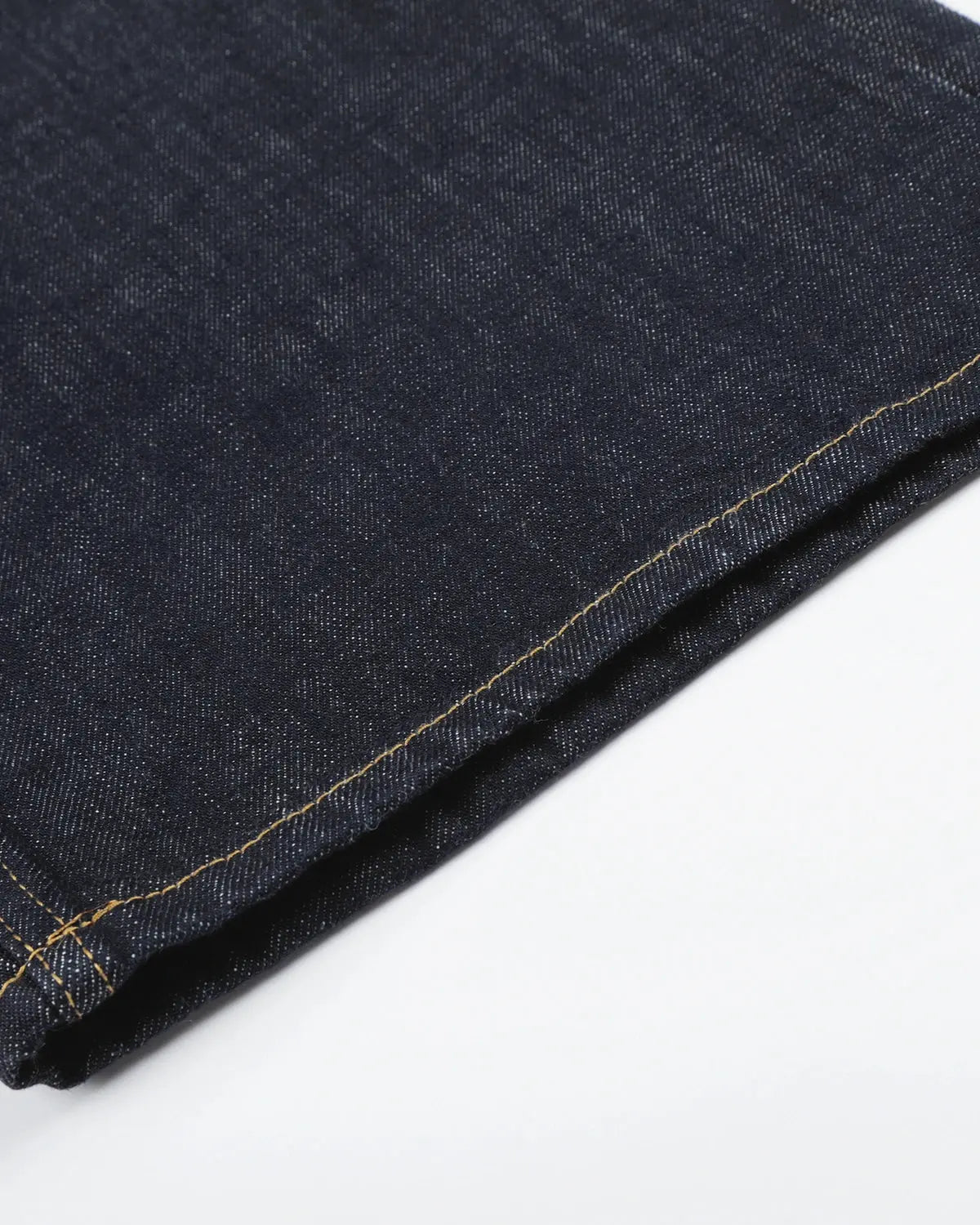 Button Detail Raw Wide-Leg Jeans | Flation Streetwear