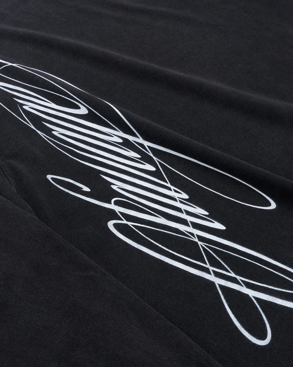 Boxy Script Graphic Washed T-Shirts | Flation Streetwear
