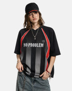 Color Block Letter Graphic Jersey Tee | Flation Streetwear