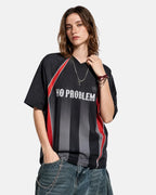 Color Block Letter Graphic Jersey Tee | Flation Streetwear