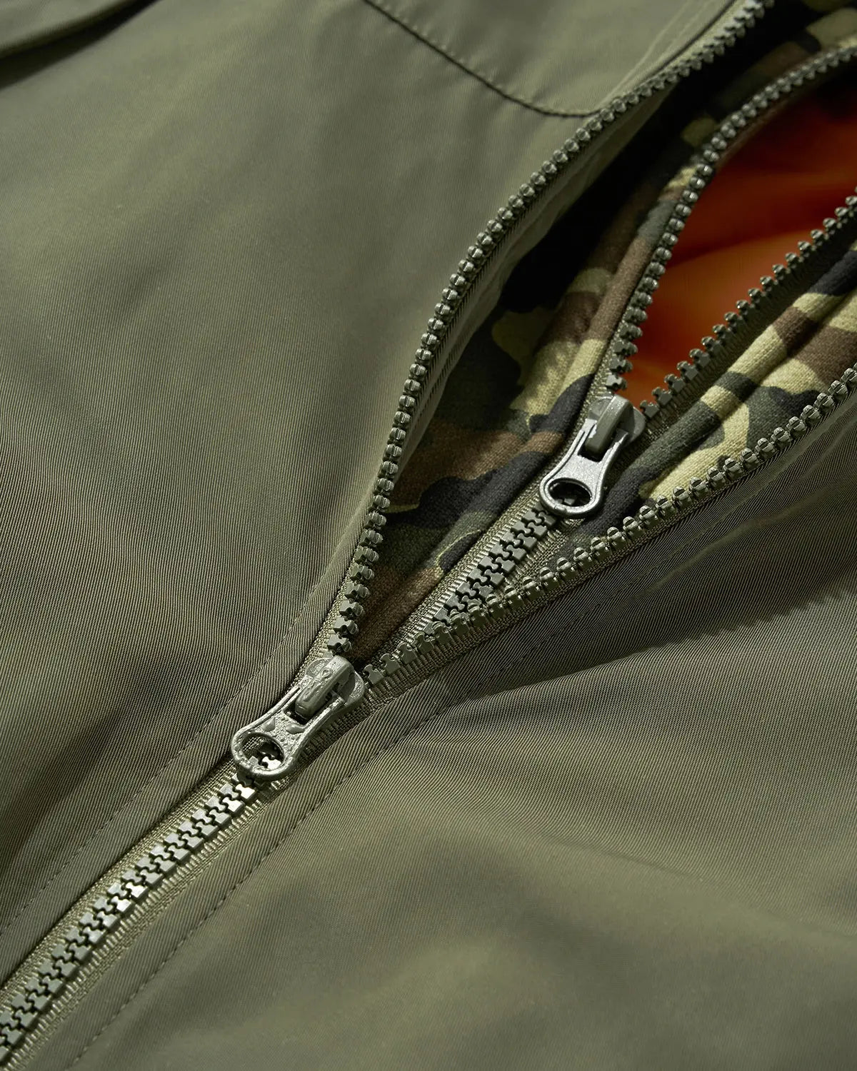 Detachable Layered Camo Bomber Jacket | Flation Streetwear