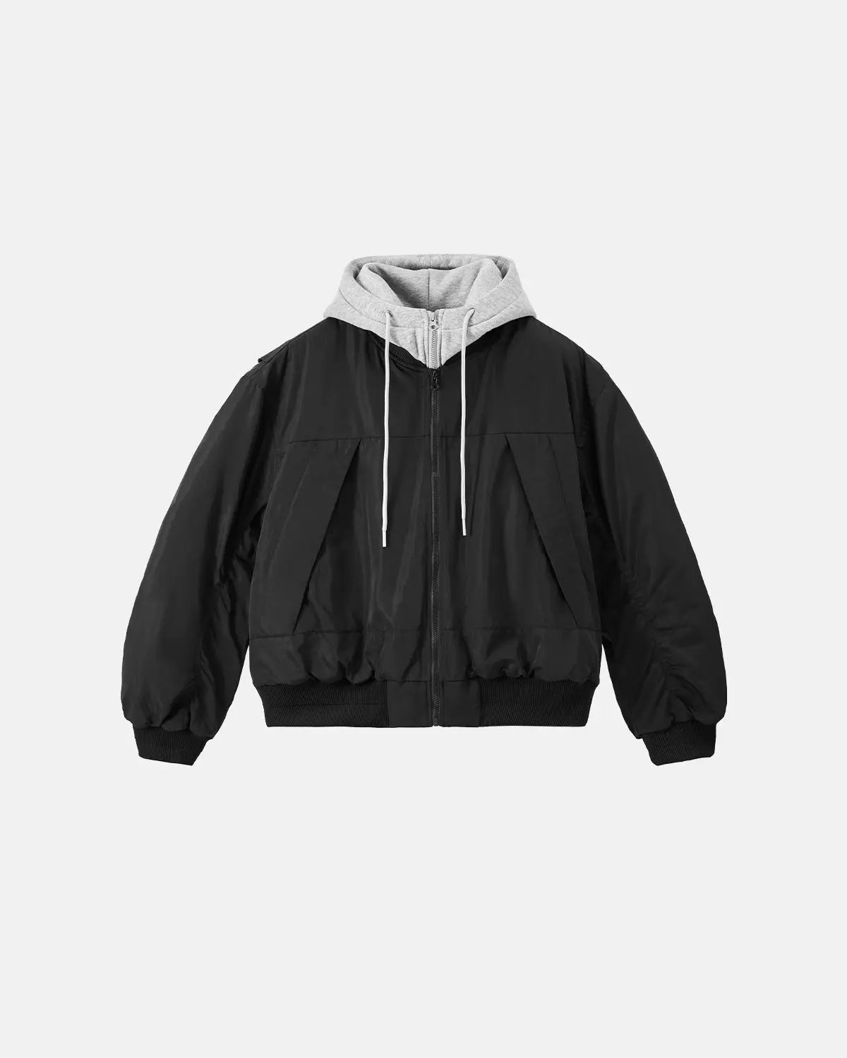 Detachable Layered Camo Bomber Jacket | Flation Streetwear