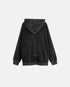 Distressed Ribcage Wash Hoodie | Flation Streetwear