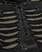 Distressed Ribcage Wash Hoodie | Flation Streetwear