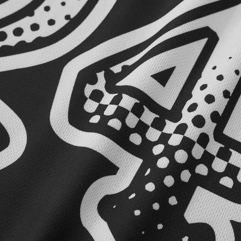 Gradient Number Graphic Jersey Tee | Flation Streetwear