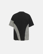 Patchwork Washed Boxy Cropped T-Shirt | Flation Streetwear