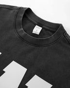 Reflective Logo Acid Wash Tees | Flation Streetewear