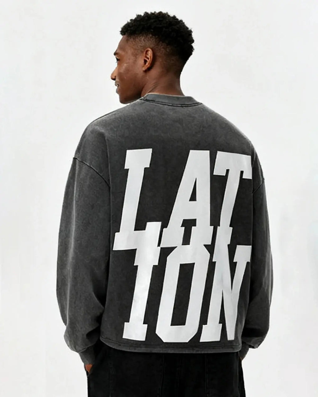 Reflective Logo Acid Wash Tees | Flation Streetewear