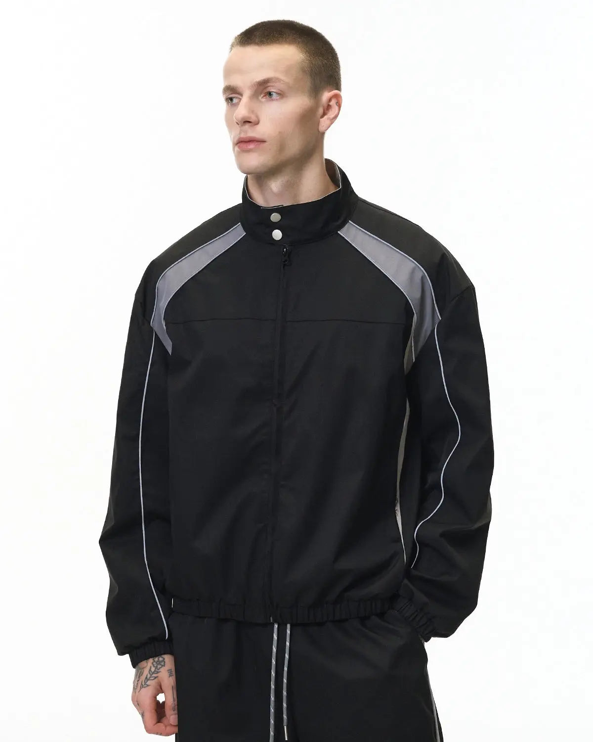 Reflective Windbreaker Track Jacket | Flation Streetwear