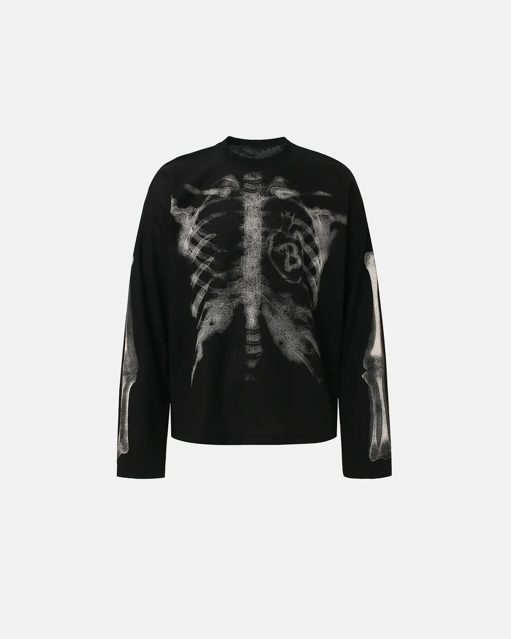 Skeleton Graphic Washed Long Sleeve | Flation Streetwear