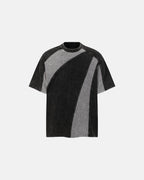 Textured Patchwork Washed T-Shirt | Flation Streetwear