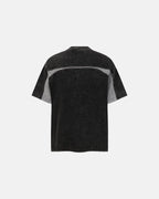 Textured Patchwork Washed T-Shirt | Flation Streetwear