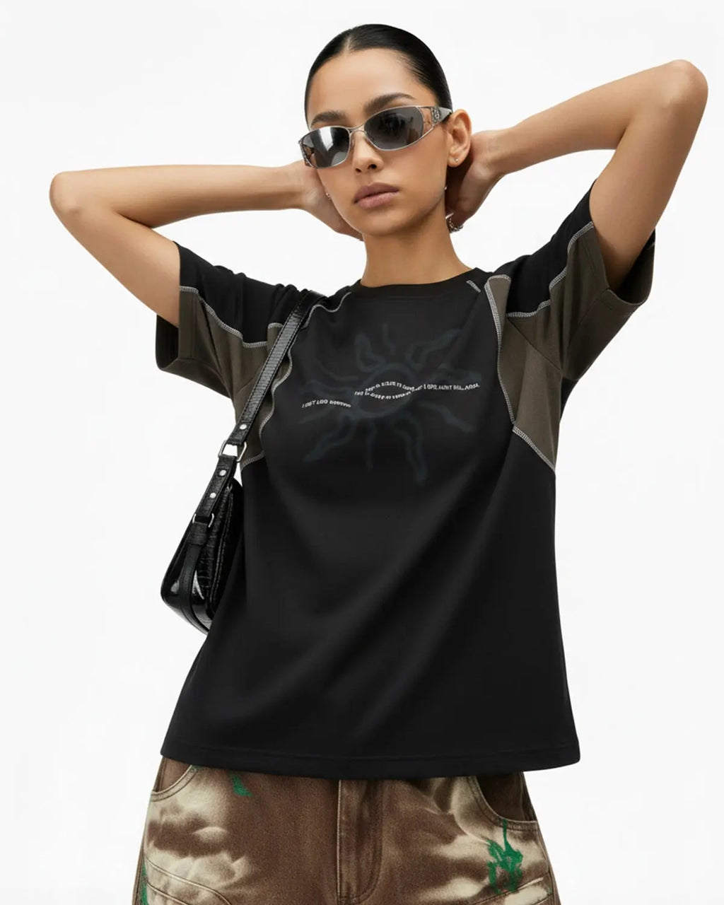 Totem Graphic Patchwork Tshirts | Flation Streetwear