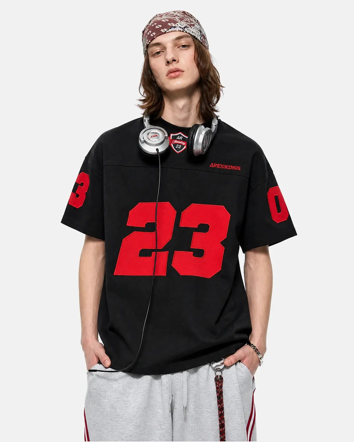 Varsity Number Applique T-Shirt | Flation Streetwear