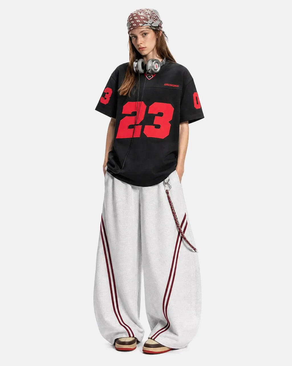 Varsity Number Applique T-Shirt | Flation Streetwear