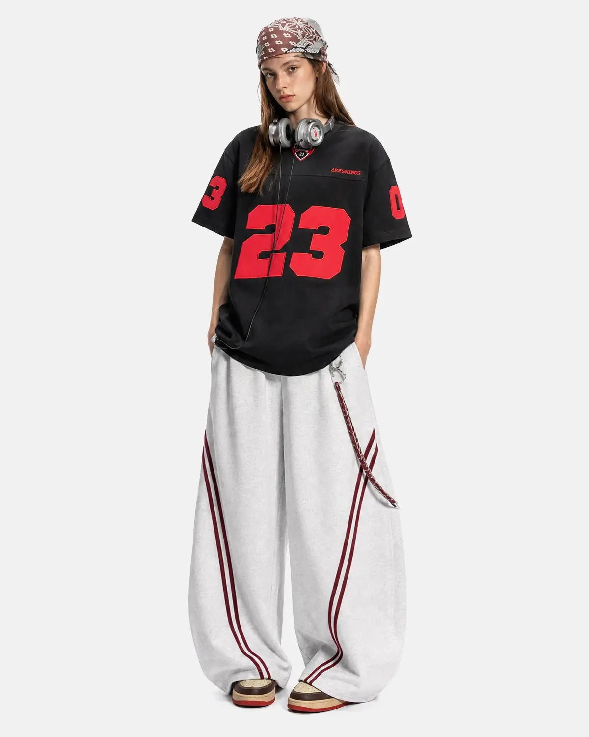 Varsity Number Applique T-Shirt | Flation Streetwear