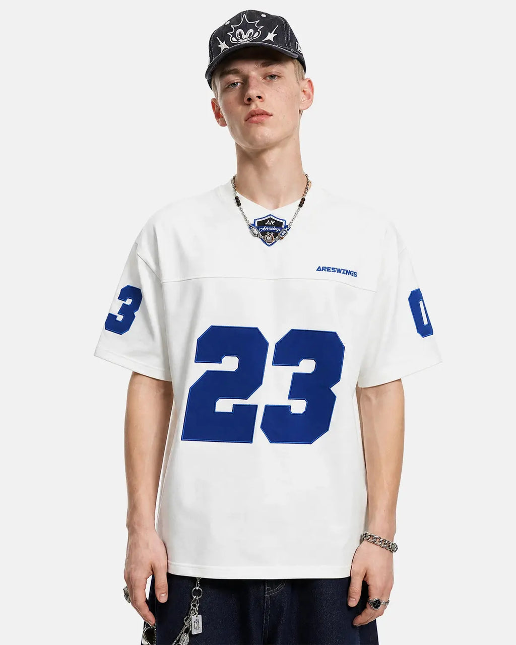 Varsity Number Applique T-Shirt | Flation Streetwear