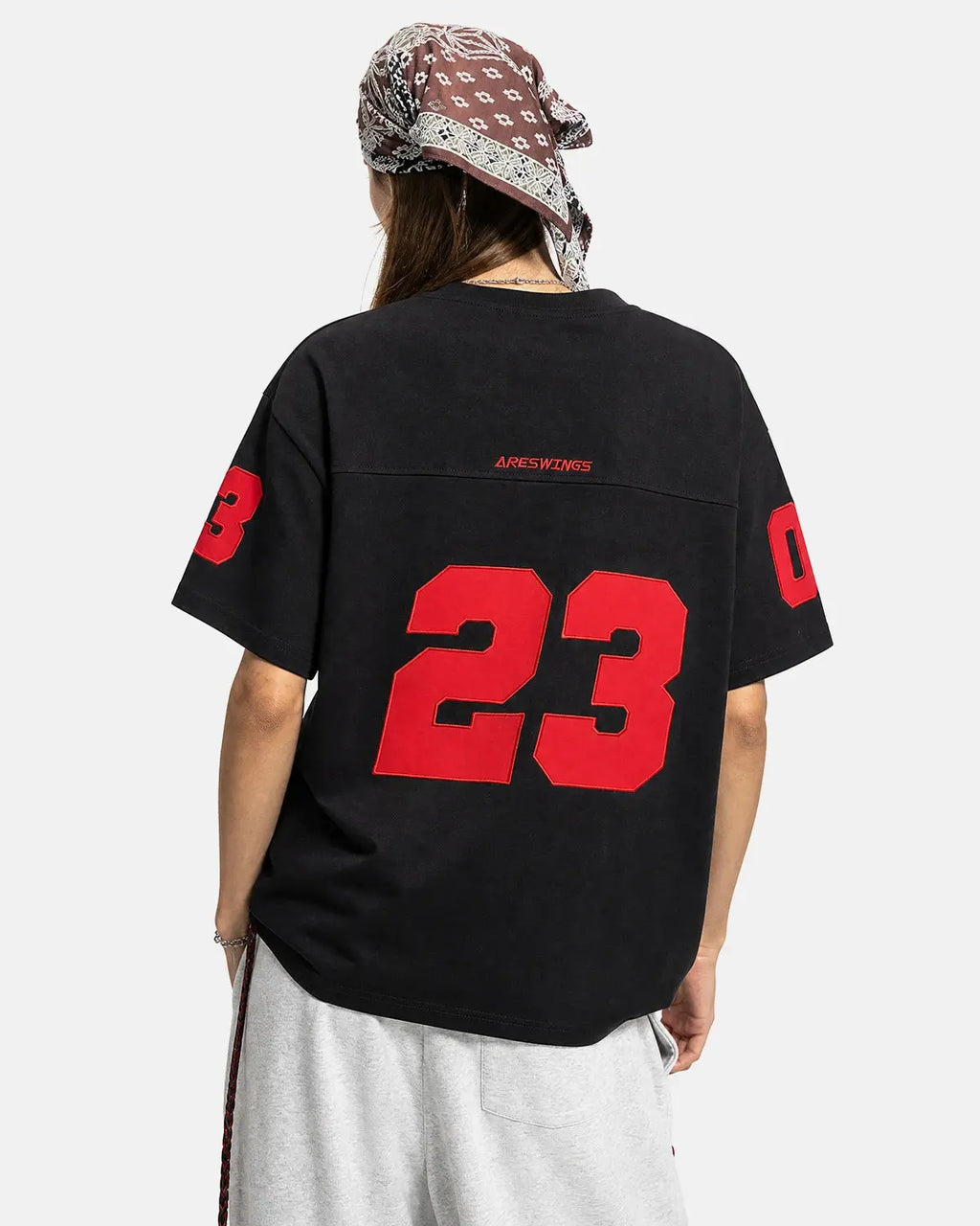Varsity Number Applique T-Shirt | Flation Streetwear