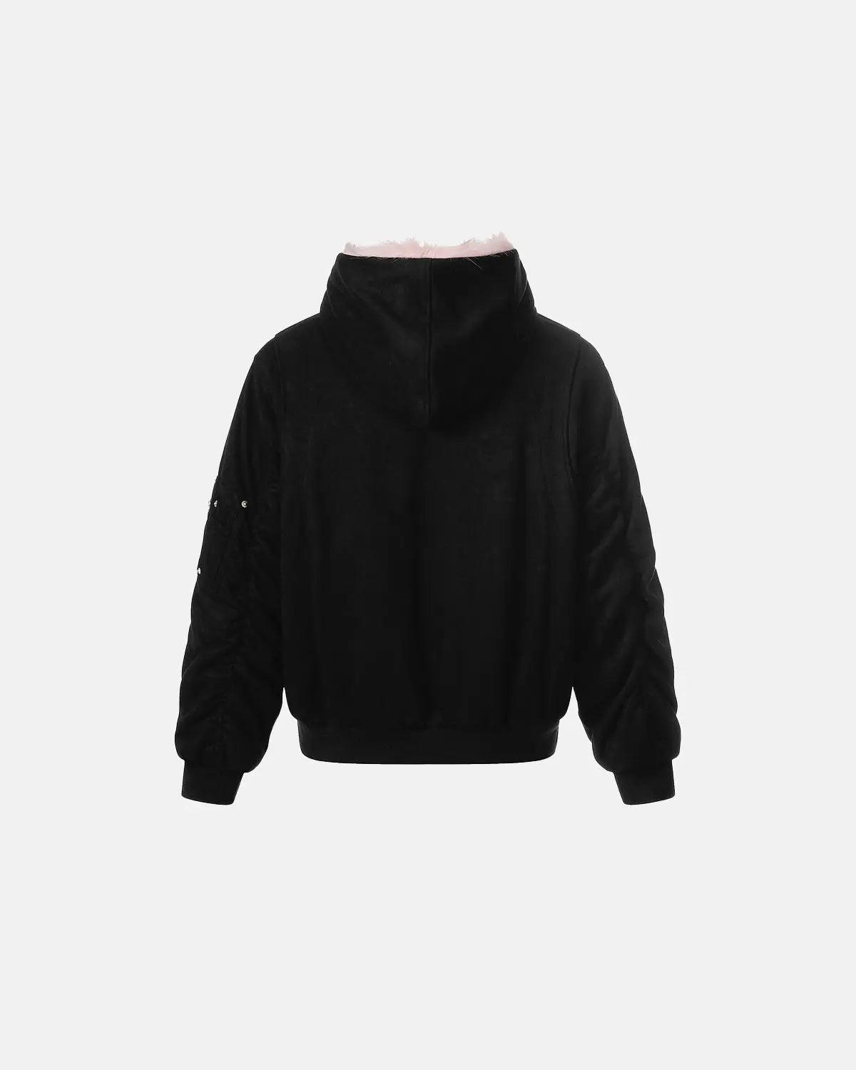 Reversible Faux Fur Hooded Jacket |  Flation Streetwear