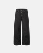 Raw Buttons Up Baggy Jeans | Flation Streetwear