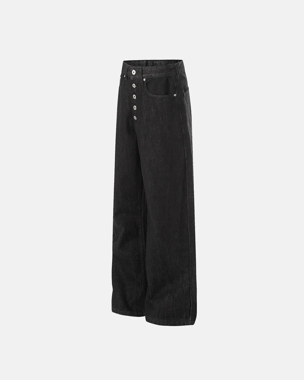 Raw Buttons Up Baggy Jeans | Flation Streetwear
