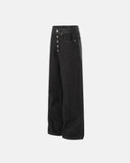Raw Buttons Up Baggy Jeans | Flation Streetwear