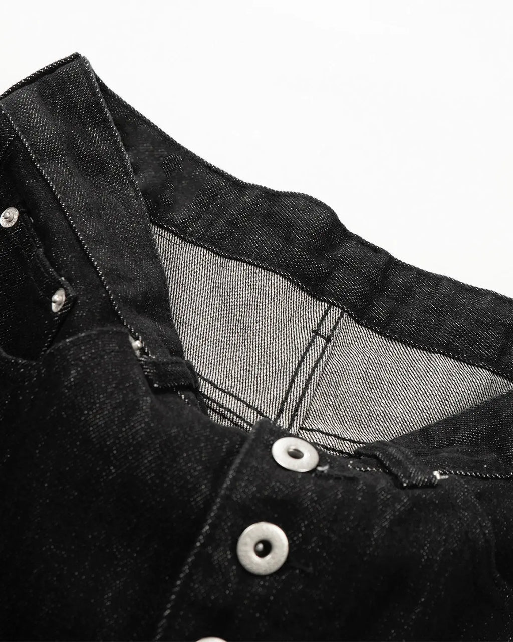Raw Buttons Up Baggy Jeans | Flation Streetwear