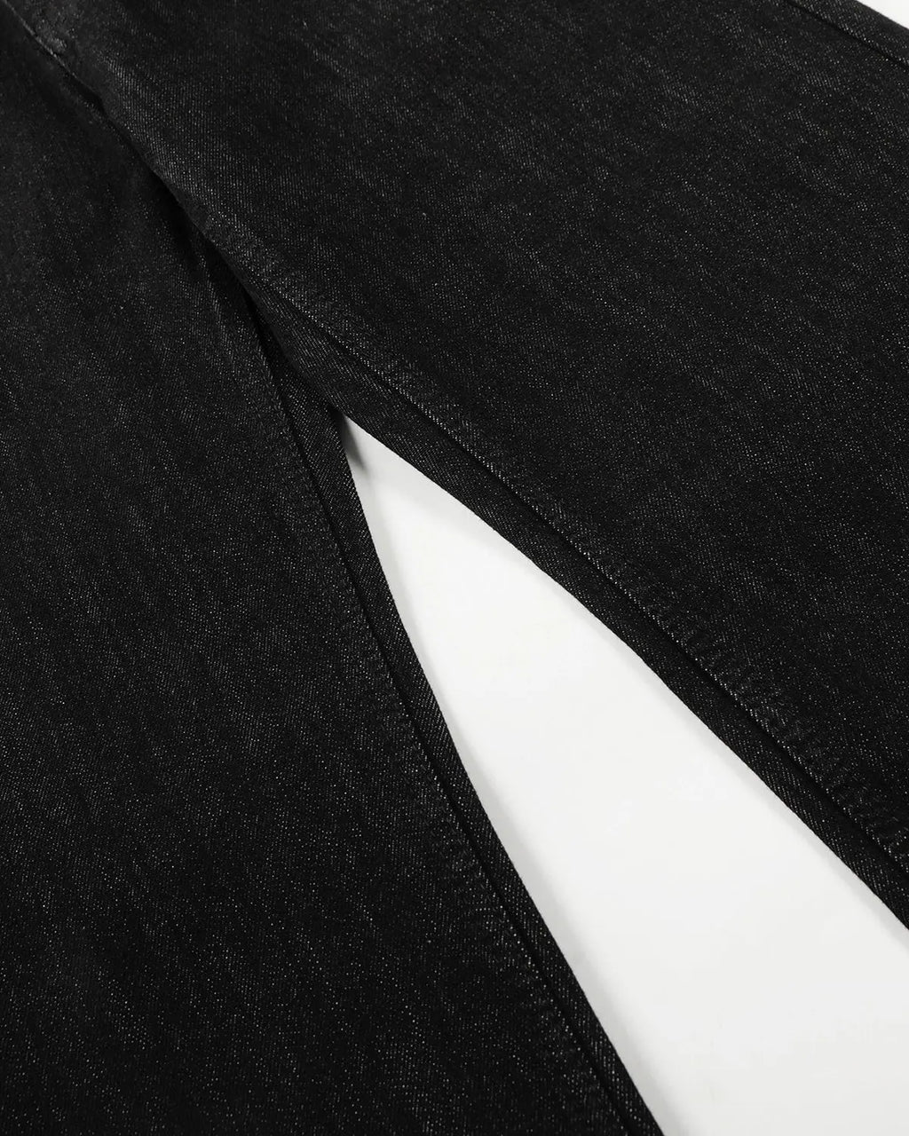 Raw Buttons Up Baggy Jeans | Flation Streetwear