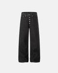 Raw Buttons Up Baggy Jeans | Flation Streetwear