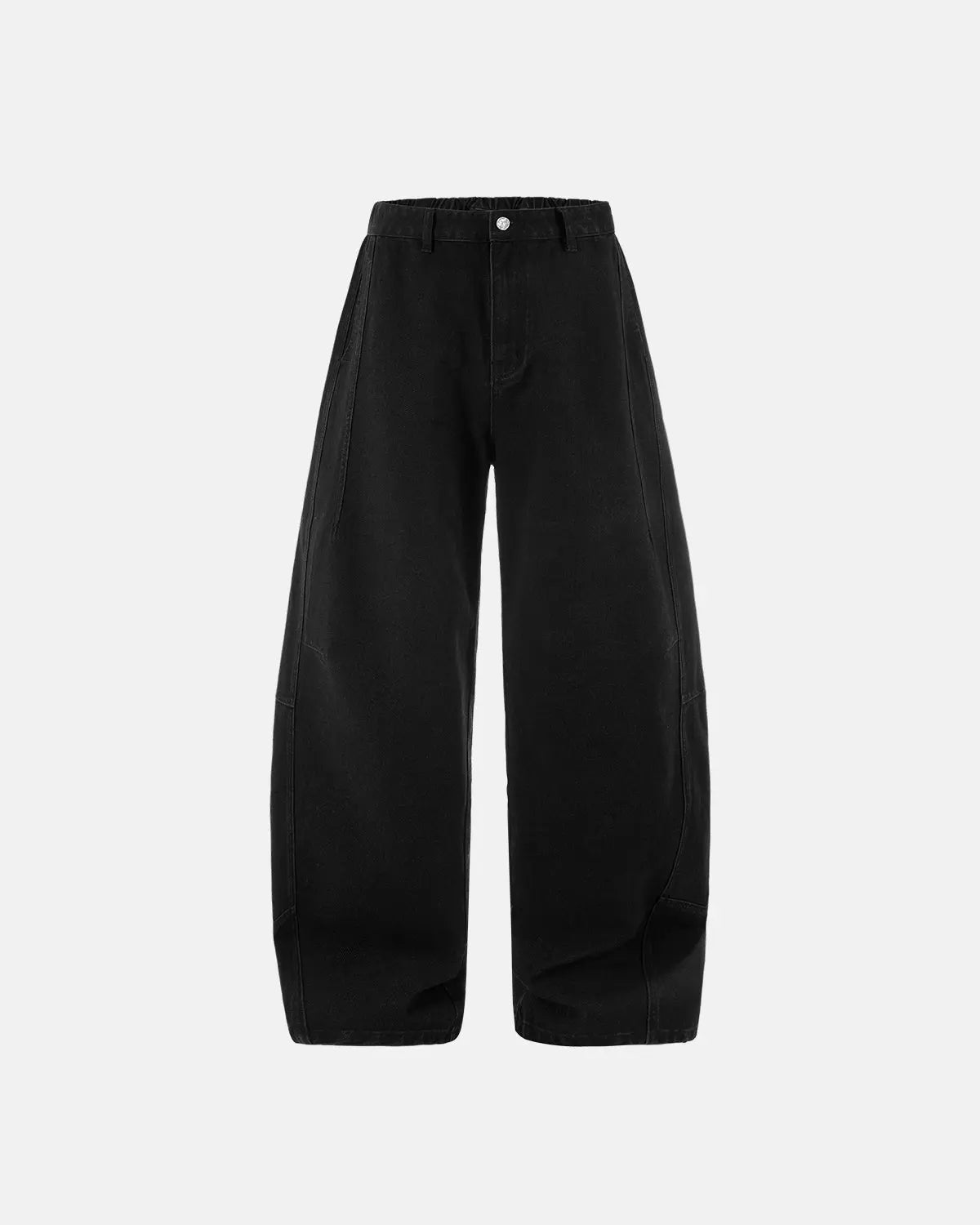 Acid Washed Black Barrel Jeans | Flation Streetwear