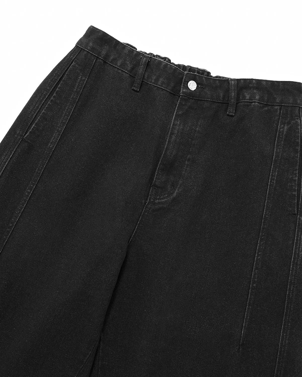 Acid Washed Black Barrel Jeans | Flation Streetwear