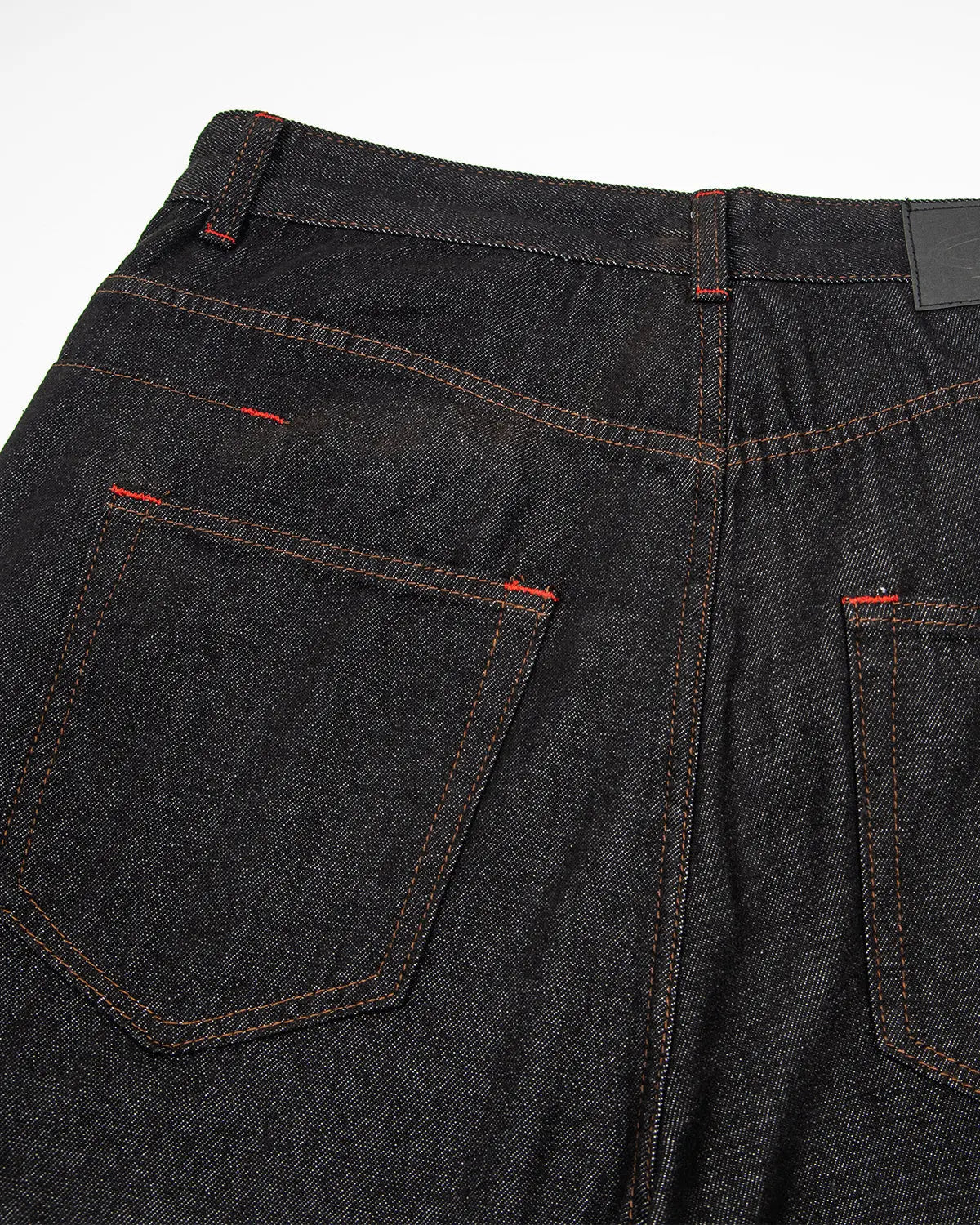 Asymmetric Buckle Raw Baggy Jeans | Flation Streetwear