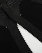 Black Patchwork Barrel Jeans | Flation Streetwear