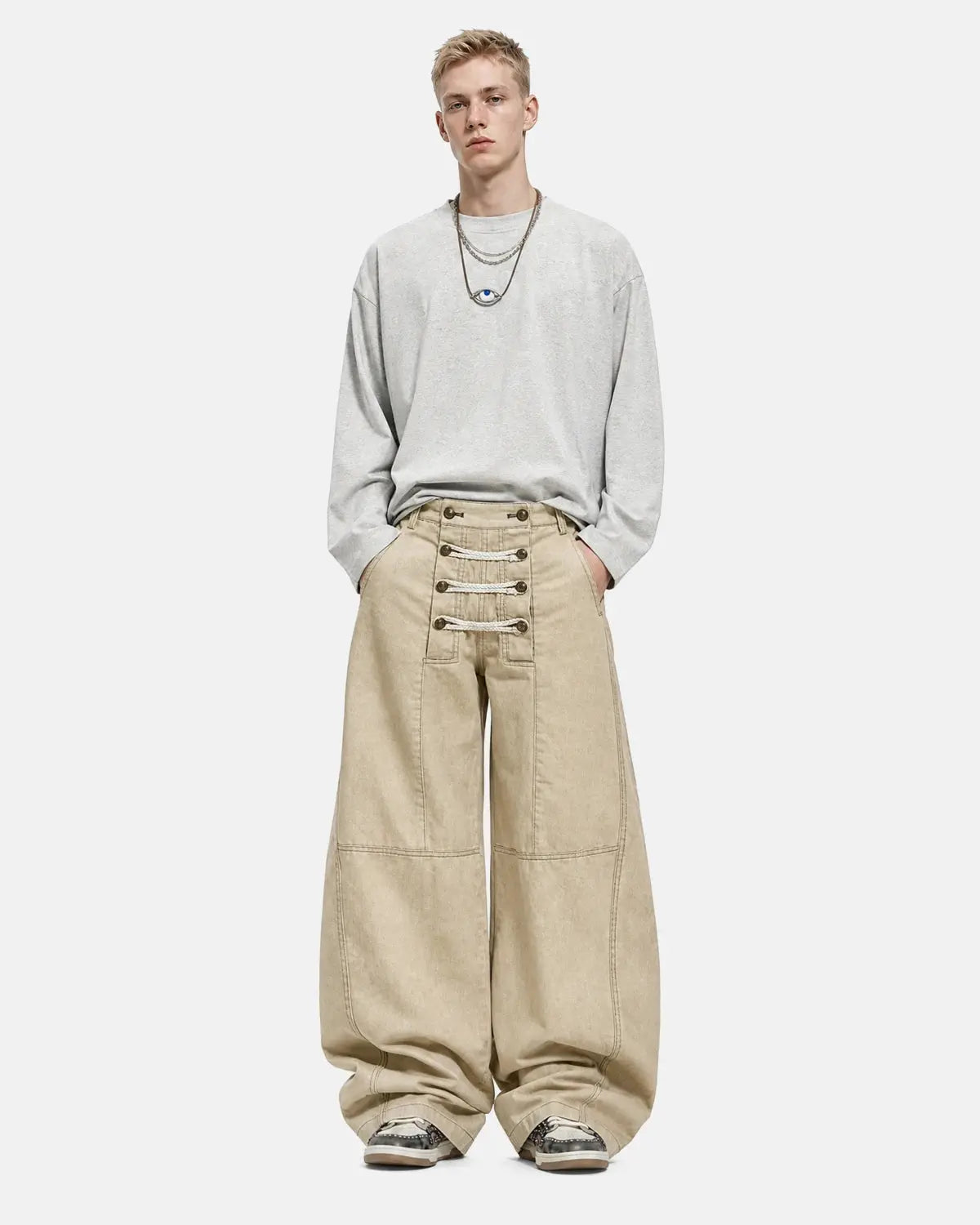 Braided Rope Barrel Pants | Flation Streetwear