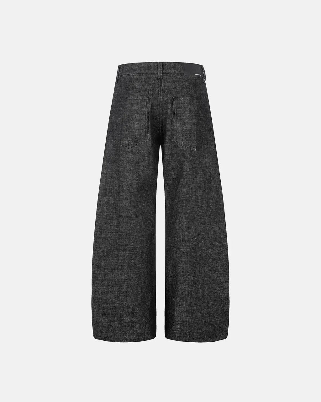 Button Detail Deconstructed Raw Baggy Jeans | Flation Streetwear