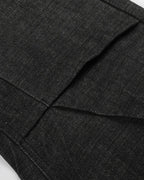 Button Detail Deconstructed Raw Baggy Jeans | Flation Streetwear
