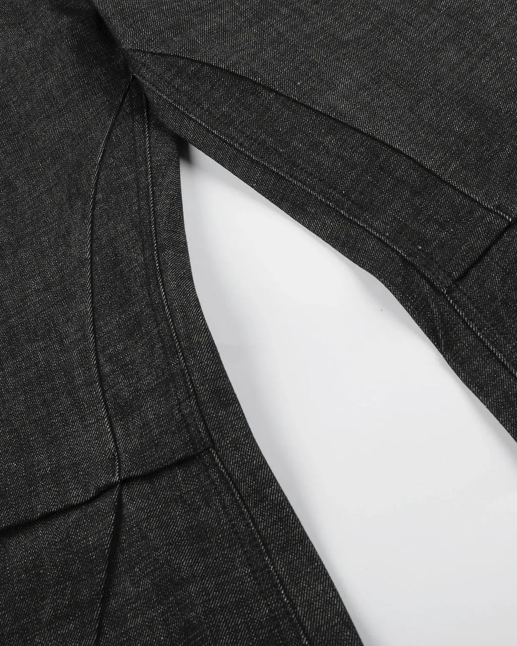 Button Detail Deconstructed Raw Baggy Jeans | Flation Streetwear