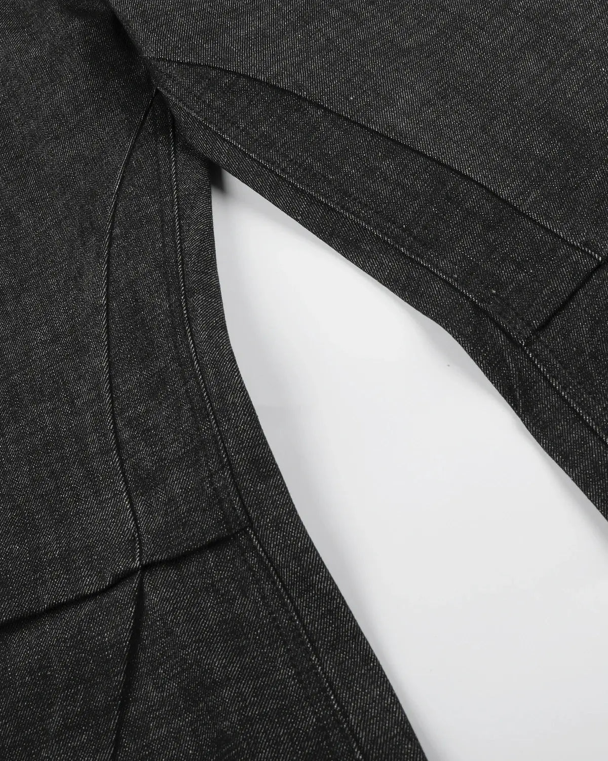 Button Detail Deconstructed Raw Baggy Jeans | Flation Streetwear