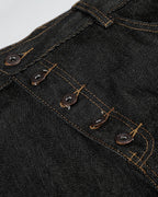 Button Fly Raw Baggy Jeans | Flation Streetwear
