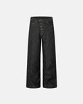 Button Fly Raw Baggy Jeans | Flation Streetwear