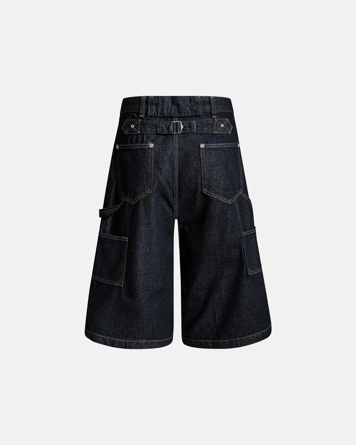 Cinch Back Buttons Up Cargo Jorts | Flation Streetwear